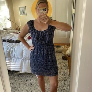 Cute little scoop-neck, ruffle summer dress